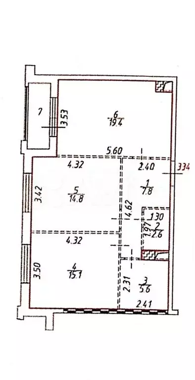 3-к. квартира, 68,3 м, 5/15 эт. - Фото 0