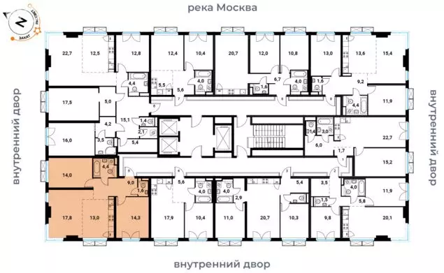 3-комнатная квартира: Москва, Большая Филёвская улица, 3к4 (73.5 м) - Фото 0