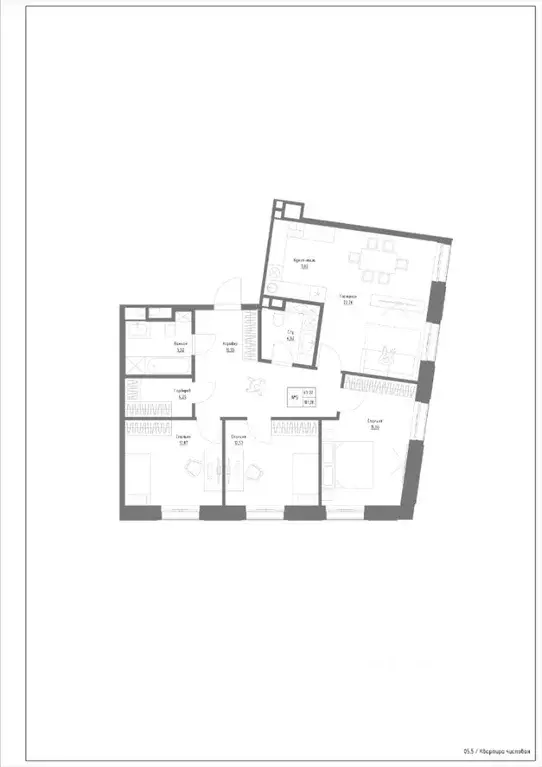 4-к кв. Татарстан, Казань Резиденция на Сары Садыковой жилой комплекс ... - Фото 1