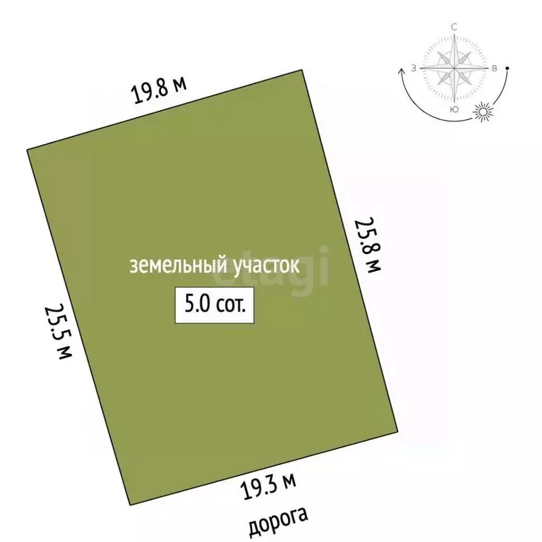 Участок в Вологодская область, Череповец № 1 ЧСПЗ СНТ, 174 (4.95 сот.) - Фото 2
