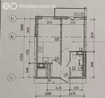 1-комнатная квартира: Мурино, Графская улица, 6к4 (31.2 м) - Фото 1