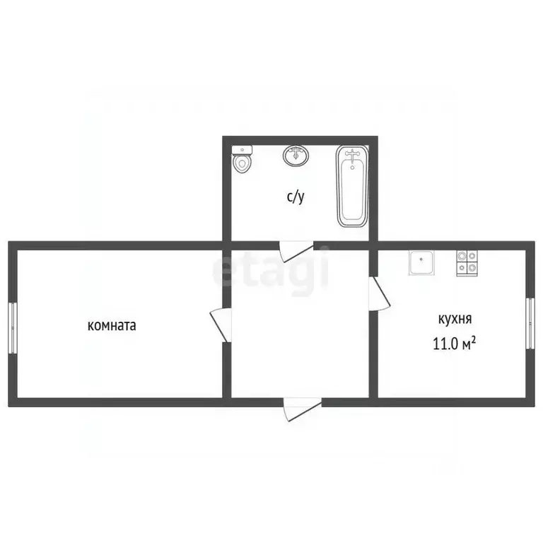 1-к кв. Ростовская область, Батайск Кооперативная ул., 17 (36.0 м) - Фото 2