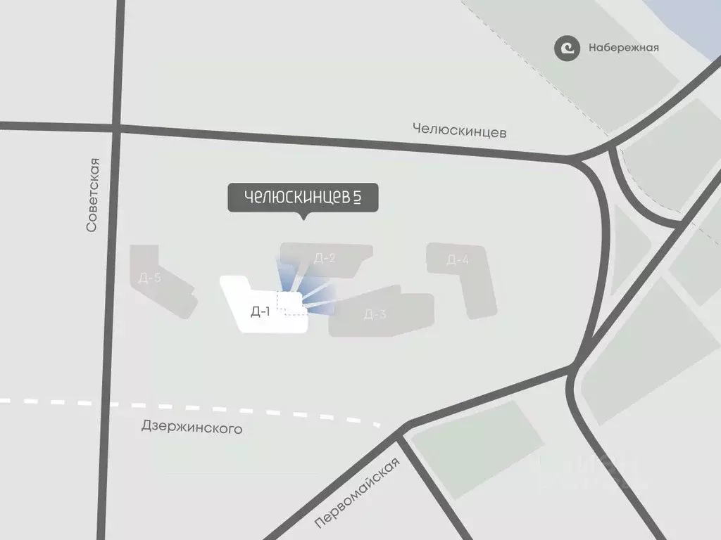 3-к кв. Тюменская область, Тюмень Челюскинцев 5 жилой комплекс (71.3 ... - Фото 2