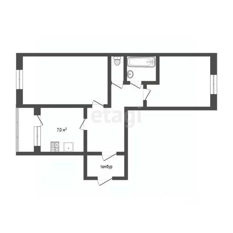 2-к кв. Тюменская область, Тюмень Войновка мкр, ул. Энергостроителей, ... - Фото 2