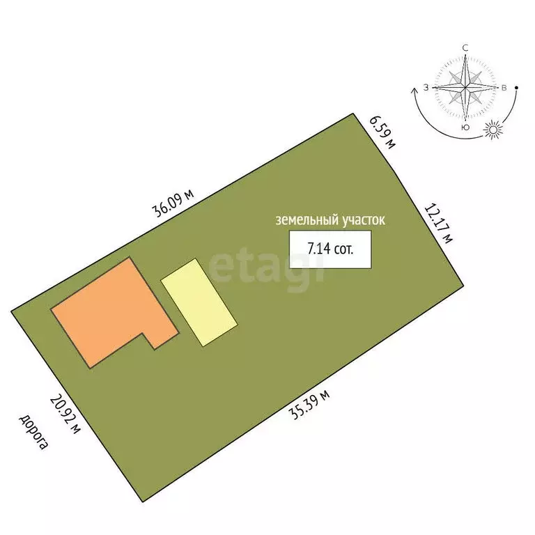 Дом в Троицк, улица имени В.Г. Белинского (70.6 м) - Фото 1