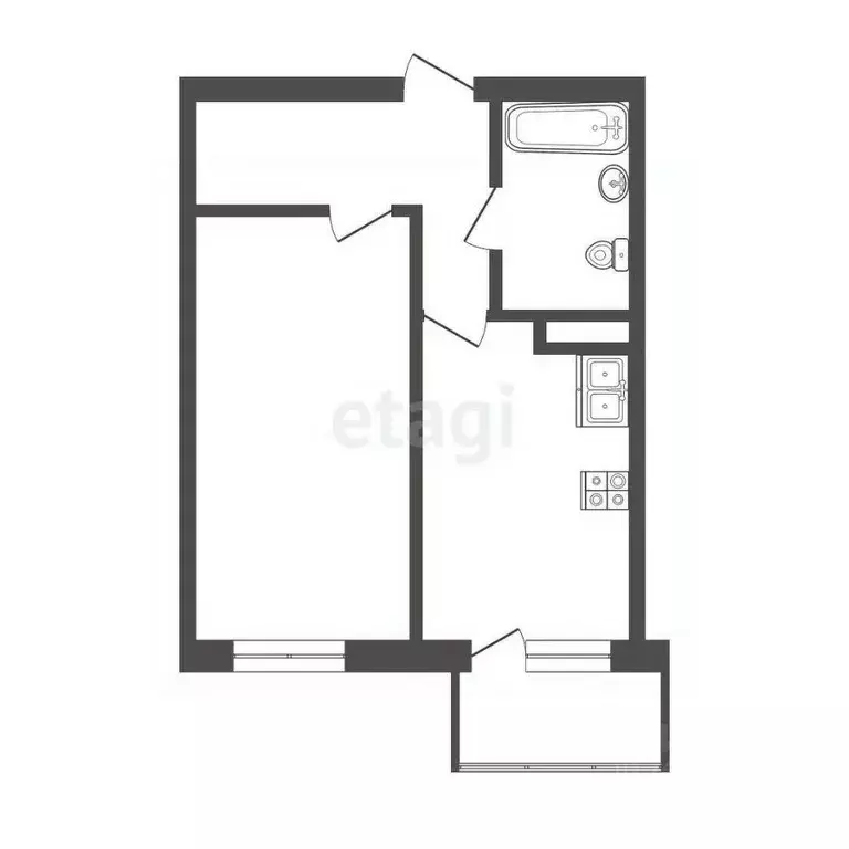 1-к кв. Крым, Евпатория просп. Победы, 85А (34.7 м) - Фото 1