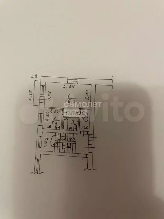 1-к. квартира, 31 м, 3/4 эт. - Фото 0