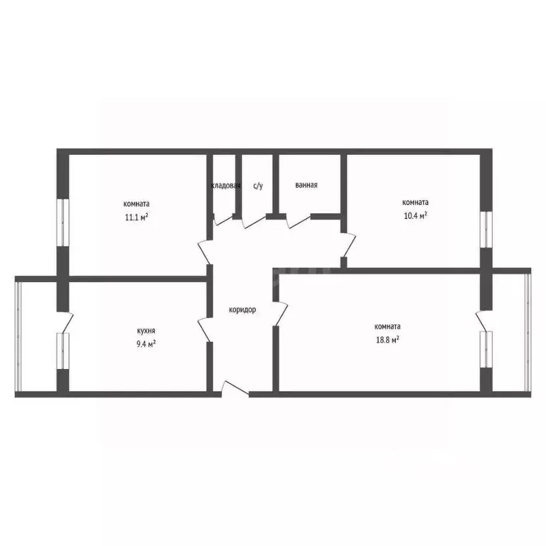 3-к кв. Алтайский край, Новоалтайск Дорожник мкр, 1 (70.5 м) - Фото 2