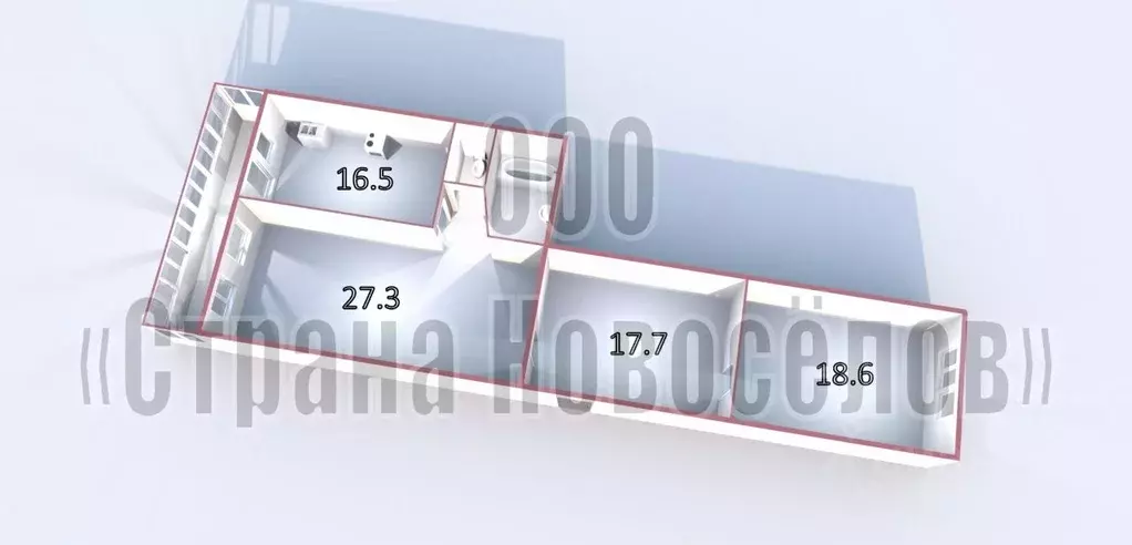 2-к кв. Мордовия, Саранск Большевистская ул., 119 (86.4 м) - Фото 2