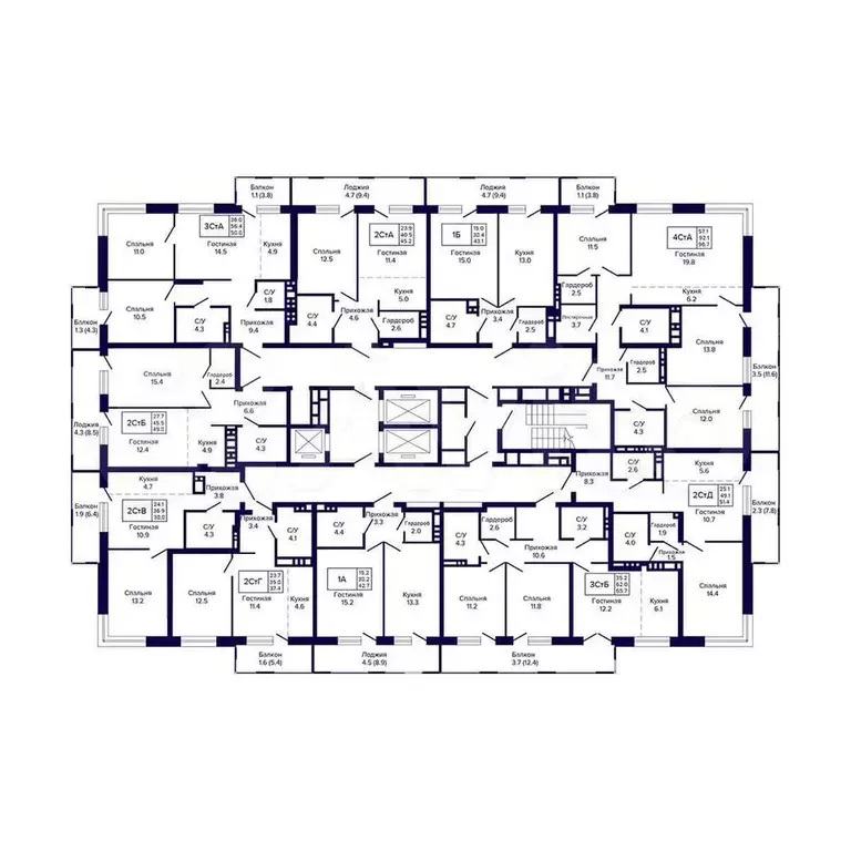 2-к. квартира, 37,4 м, 21/23 эт. - Фото 1