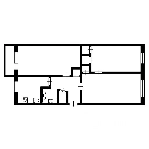 3-к кв. Башкортостан, Стерлитамак Коммунистическая ул., 67 (60.7 м) - Фото 1