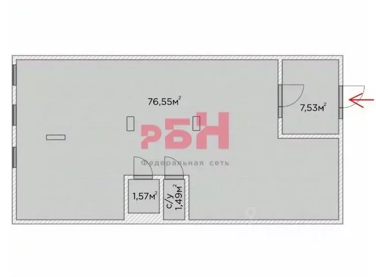 Помещение свободного назначения в Тюменская область, Тюмень ДОК мкр, ... - Фото 2