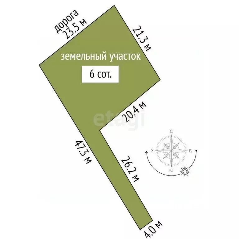 Участок в Ростовская область, Азовский район, Кулешовское с/пос, Эдем ... - Фото 2