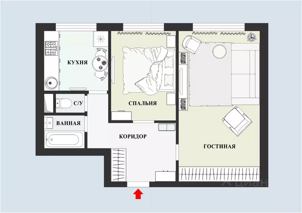1-к кв. Москва Ярославское ш., 16 (35.0 м) - Фото 2