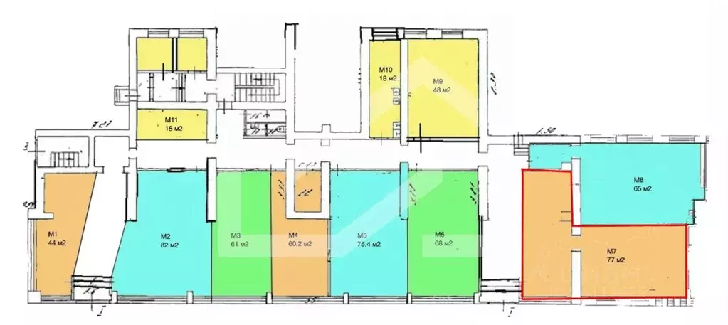 Помещение свободного назначения в Москва просп. Мира, 131К1 (77 м) - Фото 2