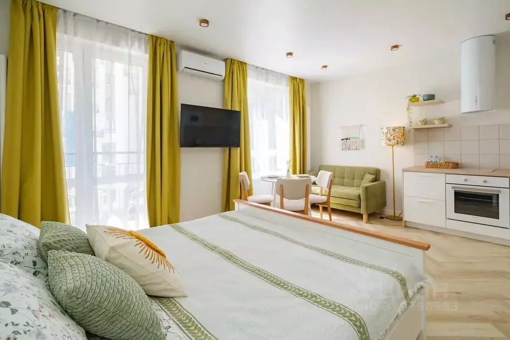 Студия Краснодарский край, Сочи ул. Искры, 88к6 (31.0 м) - Фото 0
