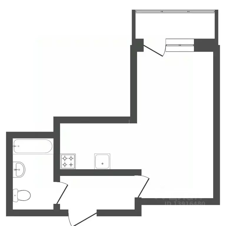 1-к кв. Пермский край, Пермь ул. Красные Казармы, 68 (30.1 м) - Фото 2