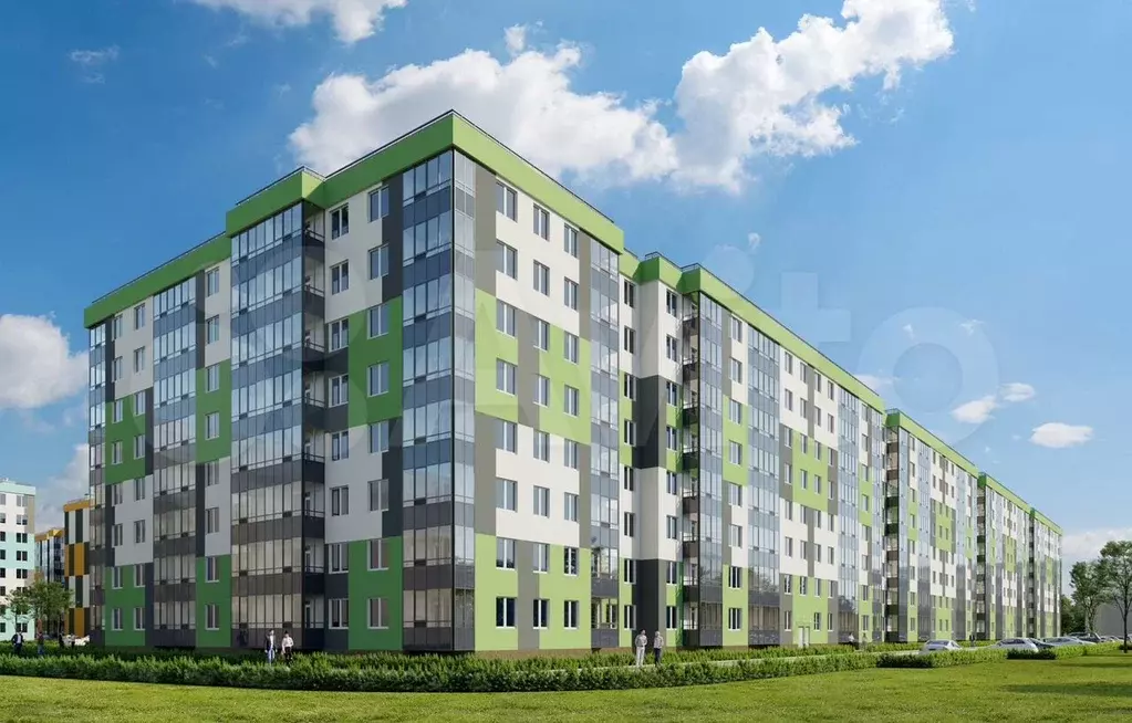 2-к. квартира, 59,7 м, 1/8 эт. - Фото 1