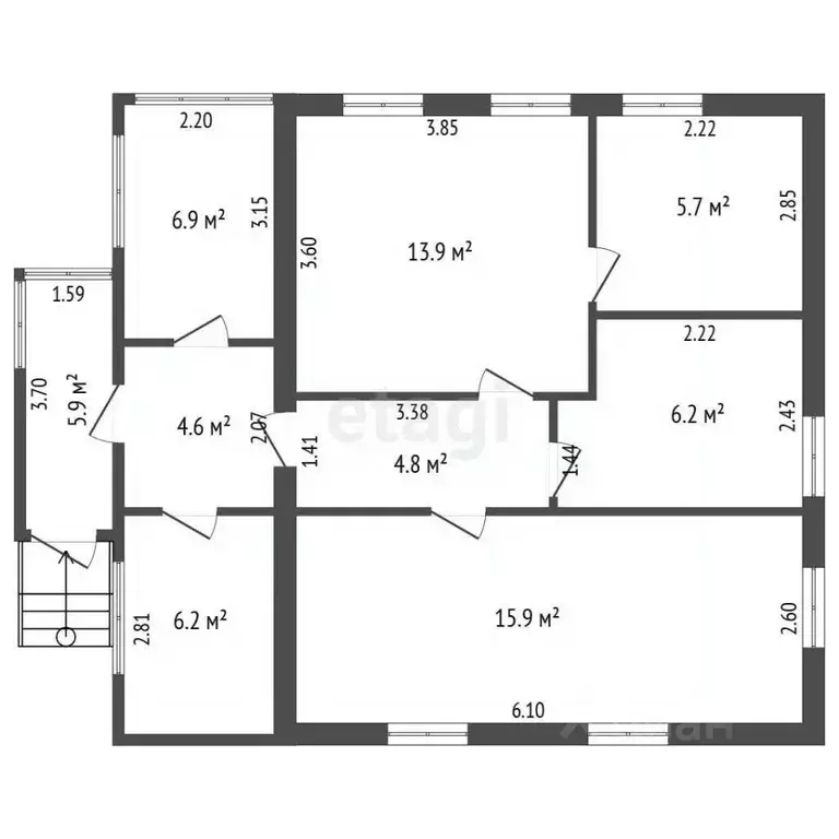 Дом в Калужская область, Медынь ул. Гордюка, 25 (70 м) - Фото 2