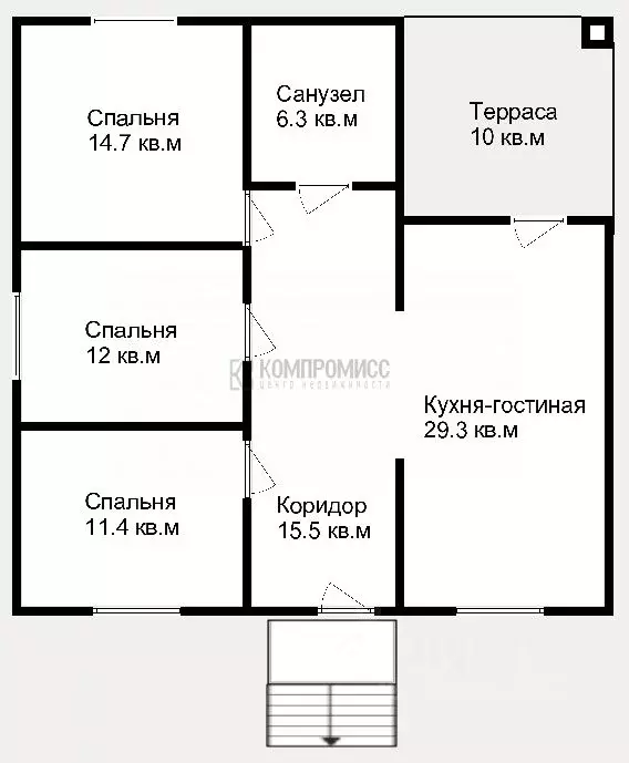 Дом в Краснодарский край, Абинск ул. Чапаева, 38 (100 м) - Фото 1