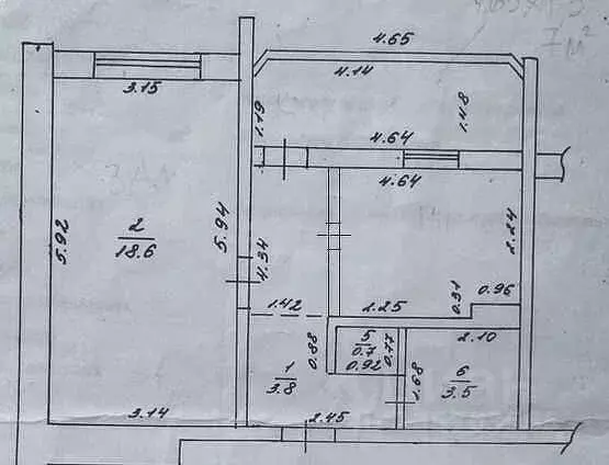 2-к кв. Краснодарский край, Анапа ул. Ленина, 153 (45.0 м) - Фото 1