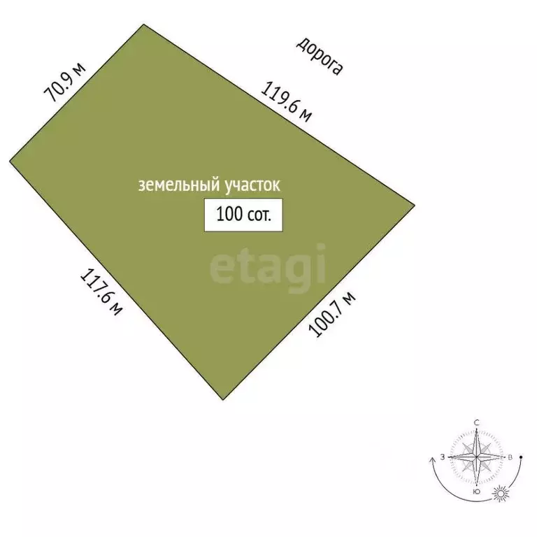 Участок в Крым, Кировский район, Первомайское с/пос, с. Отважное ул. ... - Фото 2