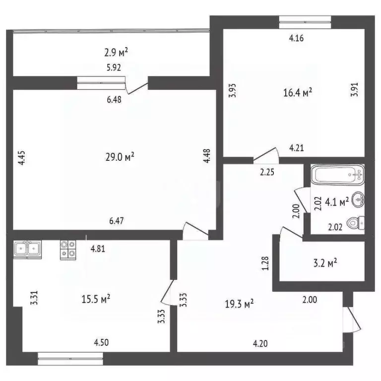 2-к кв. Башкортостан, Стерлитамак Солнечный мкр, ул. Юрматинская, 5 ... - Фото 1