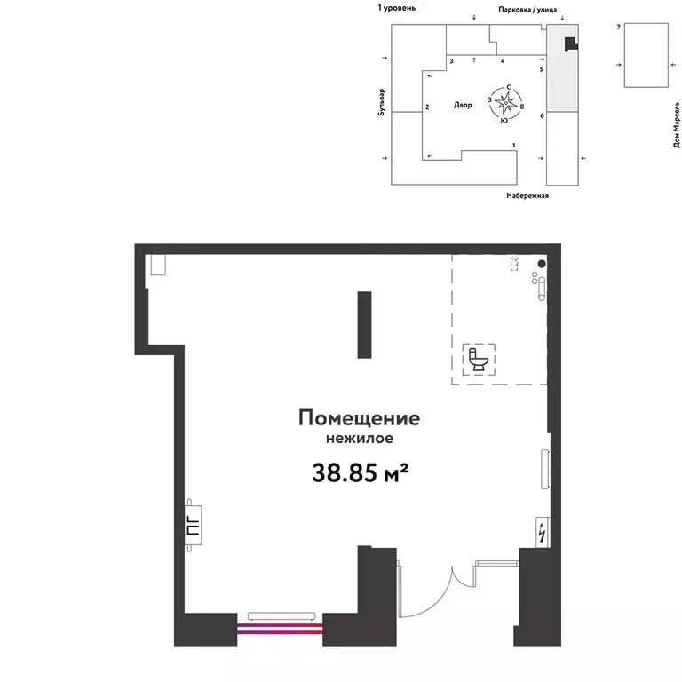 Торговая площадь (38.85 м) - Фото 2