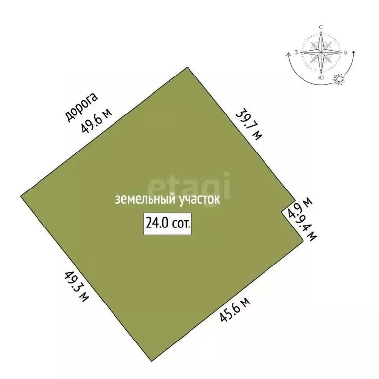 Участок в Москва № 253 кв-л, 5 (23.99 сот.) - Фото 2