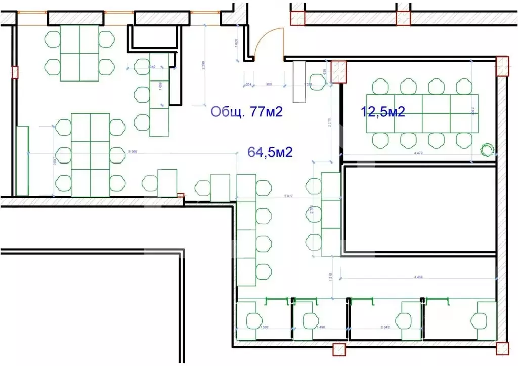Помещение свободного назначения в Москва Весковский пер., 7 (170 м) - Фото 2
