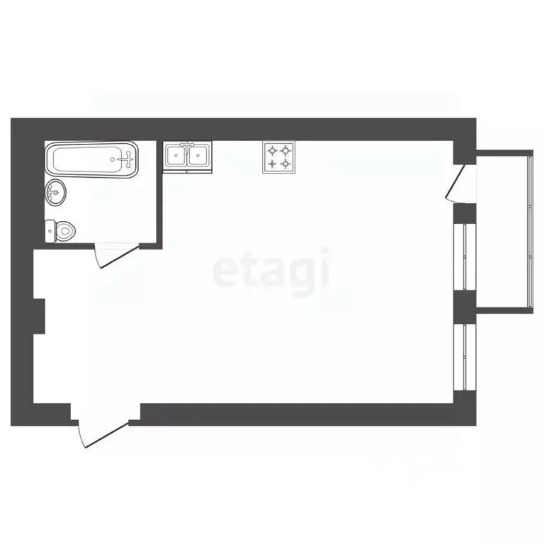 1-к кв. Санкт-Петербург Лиговский просп., 253 (40.0 м) - Фото 2