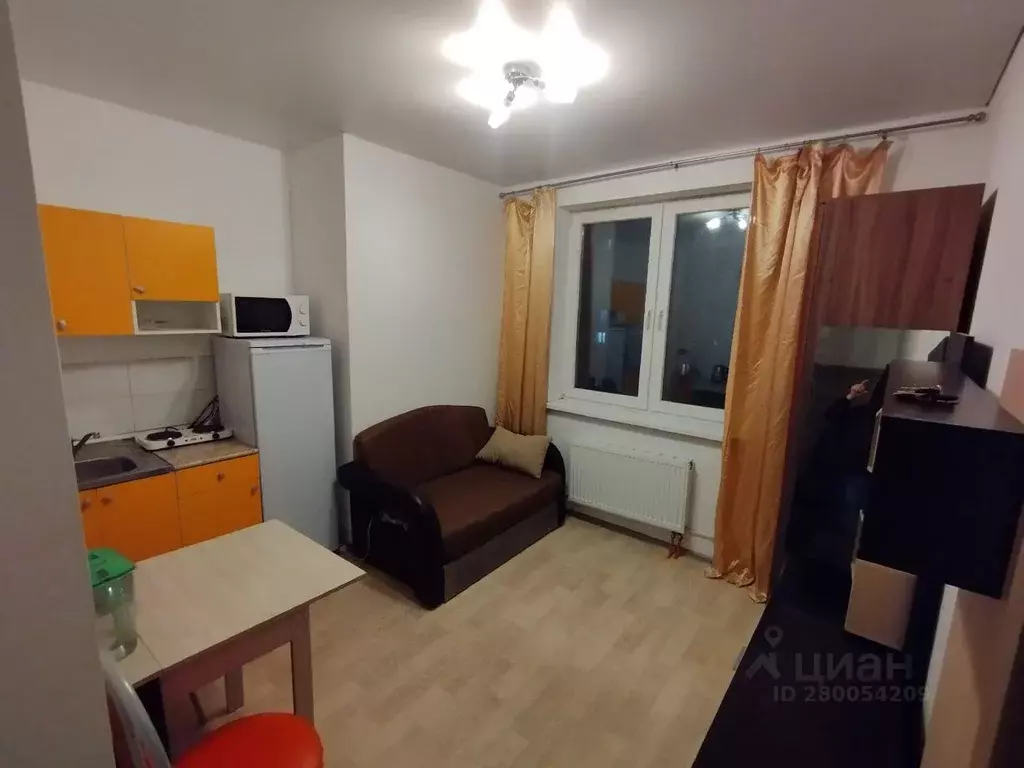 Студия Московская область, Люберцы ул. Юности, 9 (16.0 м) - Фото 1