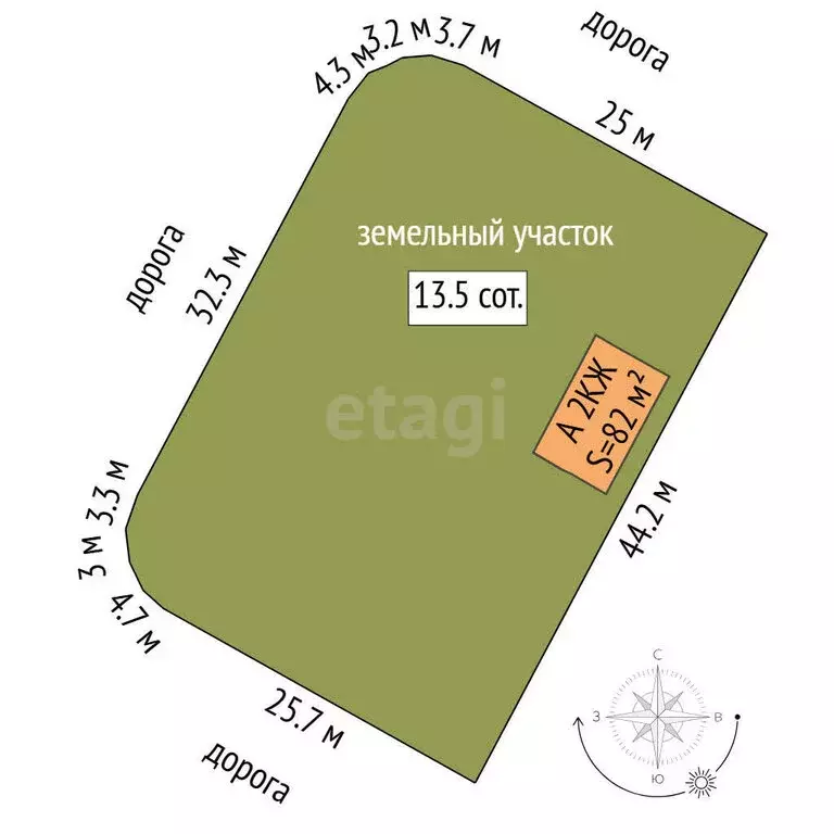 Дом в Тюменский муниципальный округ, село Кулига, Солнечная улица ... - Фото 1