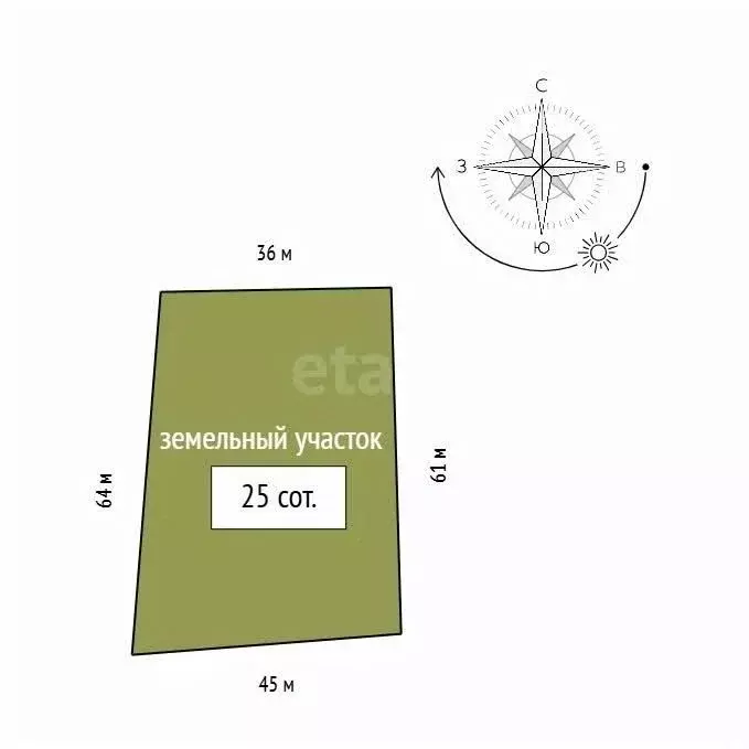 Участок в Красноярский край, Красноярск городской округ, пос. Элита ... - Фото 2