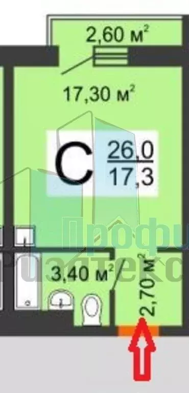 1-комнатная квартира: Нижний Новгород, Сухопутная улица, 1 (26 м) - Фото 0