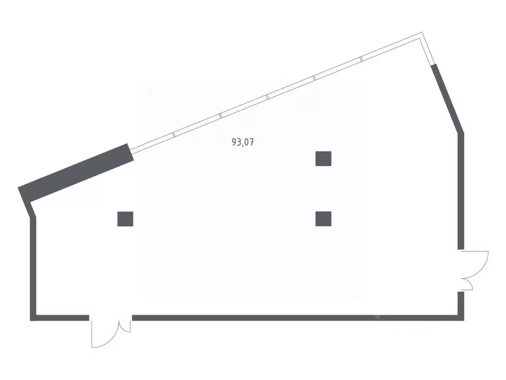 Помещение свободного назначения в Москва Верейская 41 жилой комплекс, ... - Фото 1