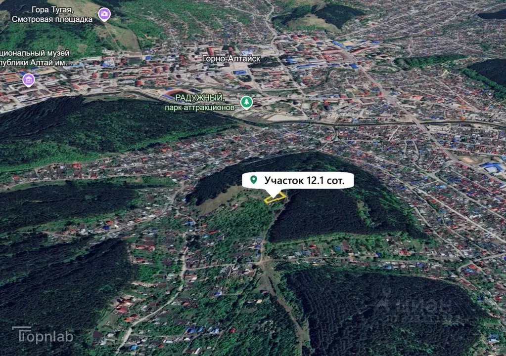 Участок в Алтай, Горно-Алтайск пл. Ленина (12.13 сот.) - Фото 2