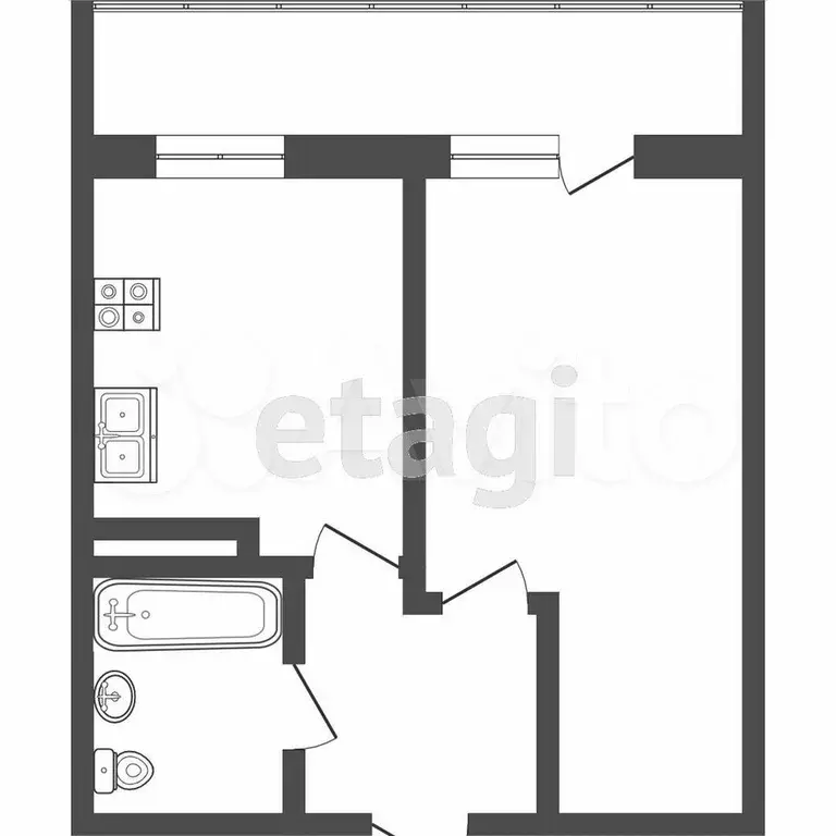 1-к. квартира, 35 м, 7/19 эт. - Фото 0