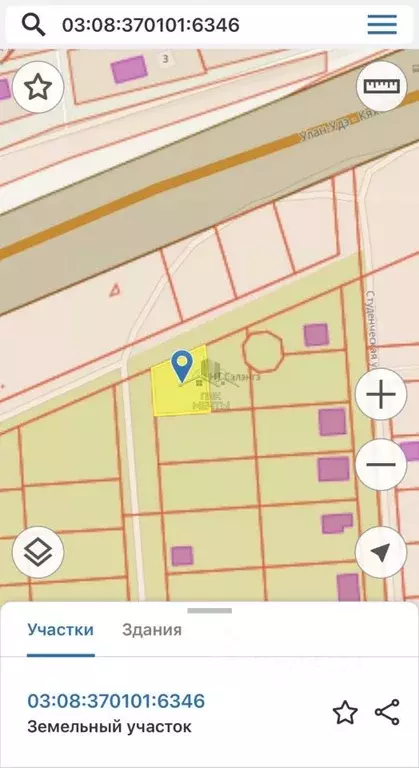 Участок в Бурятия, Иволгинский район, Нижнеиволгинское с/пос, с. ... - Фото 2