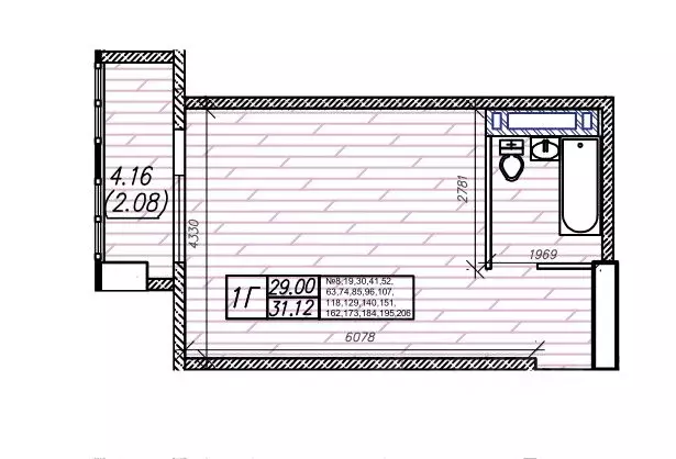 1-к кв. Приморский край, Владивосток Станционная ул., 11А (31.12 м) - Фото 1