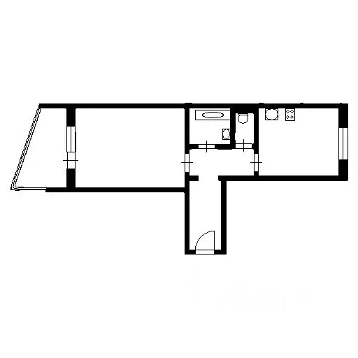1-к кв. Новосибирская область, Новосибирск Колхидская ул., 29 (32.6 м) - Фото 2