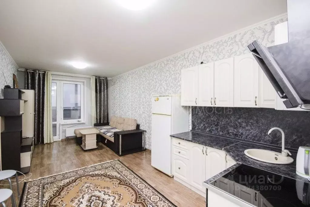 Студия Тюменская область, Тюмень ул. Вадима Бованенко, 1 (29.9 м) - Фото 1