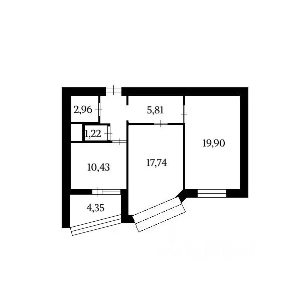 2-к кв. Москва ул. Красного Маяка, 22к1 (61.7 м) - Фото 1