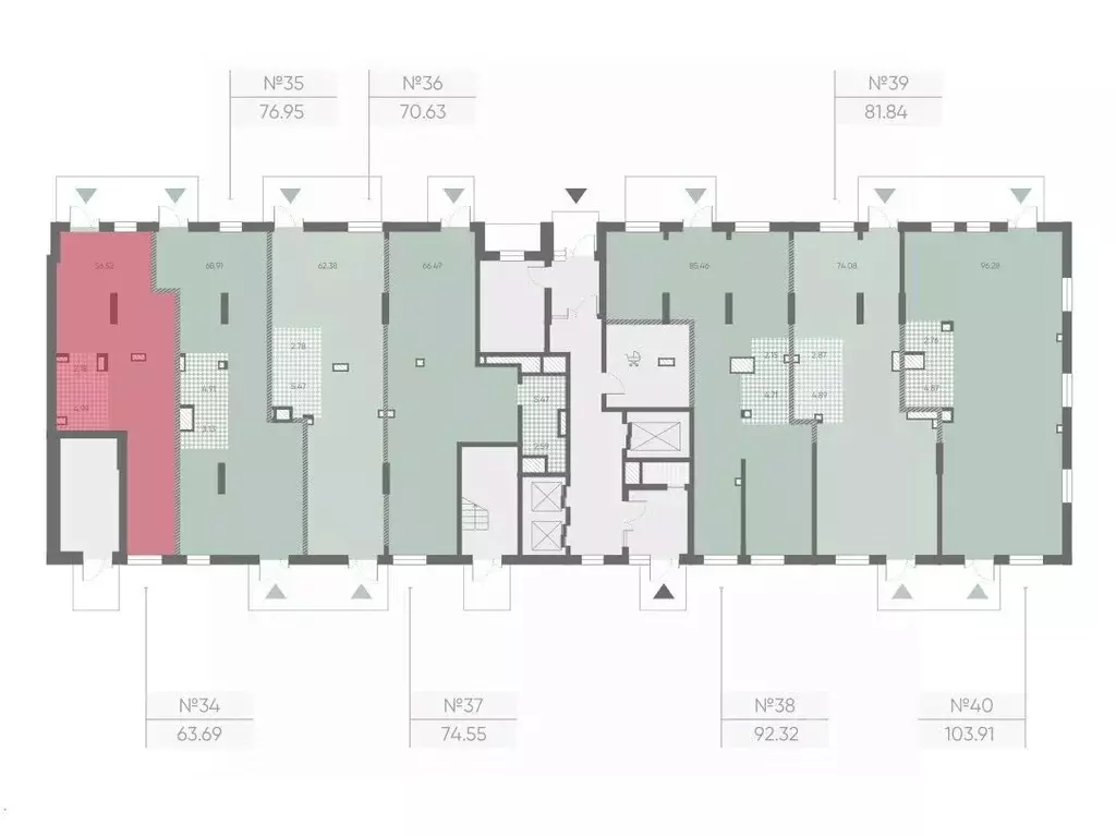 Помещение свободного назначения в Санкт-Петербург просп. Маршала ... - Фото 2