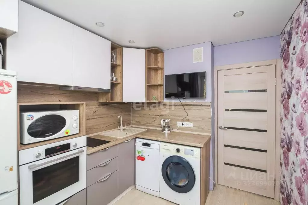 1-к кв. Тюменская область, Тюмень Микрорайон мыс, ул. Судоремонтная, ... - Фото 2