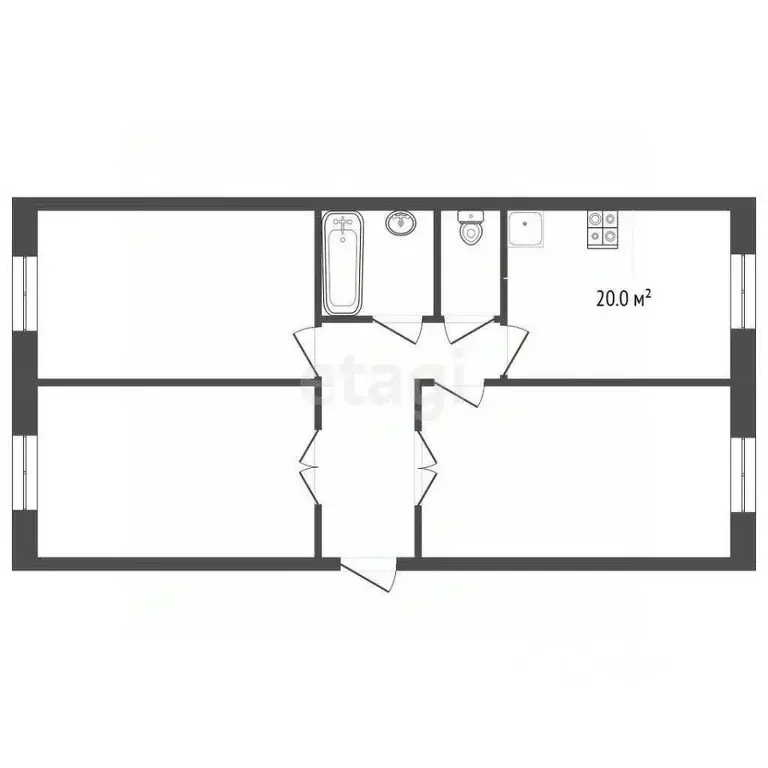 4-к кв. Оренбургская область, Оренбург 2-й Авиагородок кв-л, 2 (81.3 ... - Фото 0
