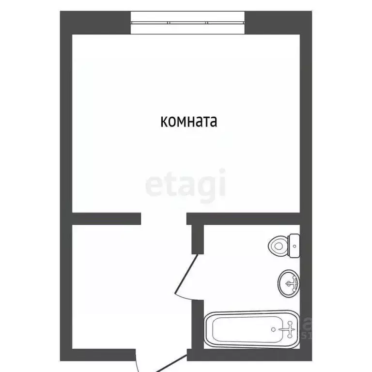 1-к кв. Ставропольский край, Ессентуки ул. Фридриха Энгельса (18.9 м) - Фото 1