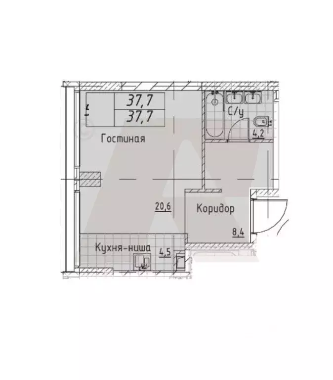 2-к кв. Москва Кутузовский проезд, 16А/1 (38.0 м) - Фото 0