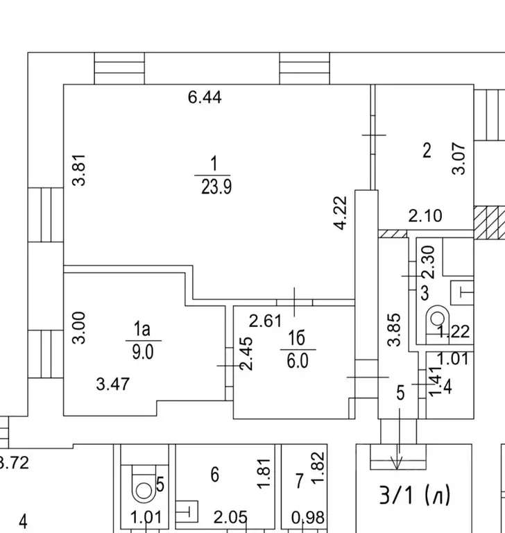 Офис в Москва Гоголевский бул., 3 (52 м) - Фото 2