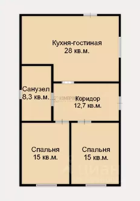 Дом в Краснодарский край, Северский район, Ильское городское ... - Фото 1